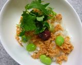 塩麹ご飯で　鮭梅わさび丼　～茶の香り作り方6写真