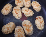 蓮根と榎の鶏団子and蓮根乗せ焼き作り方13写真