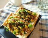葱×枝豆×コーンの和風カレートースト作り方5写真