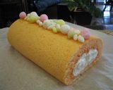 甘酒と雛あられでひな祭りロール作り方6写真