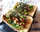 葱×枝豆×おかかの和風カレートースト作り方4写真