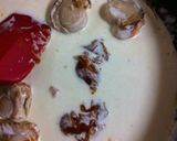 帆立とウニとルッコラのクリームパスタ作り方4写真
