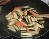 豚肉＆野菜のなす味噌炒め★★作り方2写真