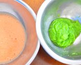ひな祭り・混ぜるだけ野菜ケーキで菱餅作り方1写真