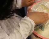 おひなまつりに♪簡単！そぼろご飯菱餅風♪作り方3写真