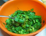 簡単！胡桃入り韮玉甘味噌炒め作り方1写真