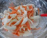 ♪フライパンで♫簡単野菜かき揚げ作り方3写真