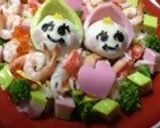 ひな祭りにお雛様ケーキ風寿司作り方6写真