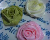 余った卵白で✤バラの花の飾り作り方6写真