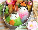 ☆雛祭りのキャラ弁☆お雛様のおにぎり☆作り方8写真