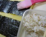 鮭マヨ☆サンドおにぎり☆作り方1写真