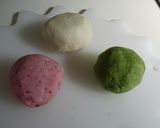 雛祭り お祝いに☆豆腐入 ３色白玉だんご作り方2写真