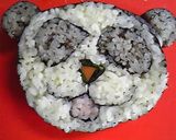 パンダ巻き寿司作り方17写真