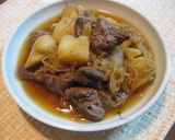 鶏レバーのじゃが芋煮作り方7写真