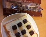 焼きチョコトースト★作り方1写真