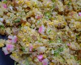 昔懐かしいお店風簡単ナルト入りネギ豚炒飯作り方5写真