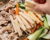 縦切りレンコンの食感！あんかけ焼きそば作り方3写真
