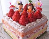 菱餅カラーのひな祭りケーキ作り方19写真