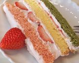 菱餅カラーのひな祭りケーキ作り方22写真