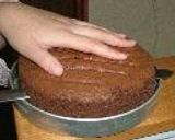 我が家の定番 チョコ生ケーキ作り方10写真
