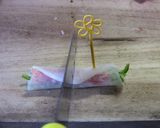 お弁当にも生春巻き風☆大根ロール作り方4写真