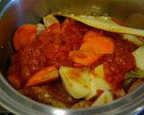 余り肉・ソーセージで白花豆のトマト煮込み作り方5写真