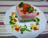♡菱餅風ひな寿司♡作り方5写真