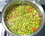 簡単♪冷凍グリ−ンピースの缶詰トマト煮作り方3写真