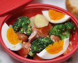 鮭フレークの温野菜サラダーシリコン鍋で作り方5写真