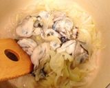 牡蠣と白菜のクリームリゾット作り方2写真