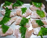 塩麹鶏むね肉☆青じそ巻き天ぷら作り方3写真