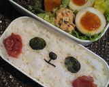 簡単キャラ弁♪貼るだけパンダ作り方3写真
