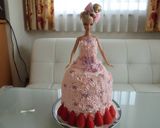 バービーケーキ❤インパクト大！誕生日に♪作り方11写真
