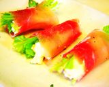 シャキシャキ水菜の生ハムロール作り方3写真