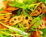 レンコンと水菜の生ハムサラダ♪作り方7写真