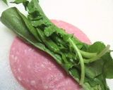 ぐるぐるハムのルッコラサラダ作り方3写真