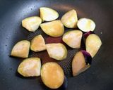 ワンパン簡単今日の夕飯豚こまナス味噌炒め和食作り方4写真