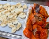 鮭と長芋の照りマヨ焼き作り方1写真