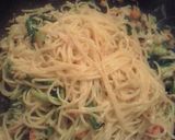カニ缶とホウレン草のクリームパスタ作り方6写真