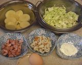 ふわふわ！ポテトのお好み焼き作り方1写真
