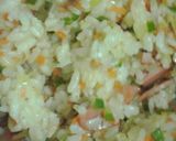 お弁当に！片手で食べやすいオムチャーハン作り方1写真