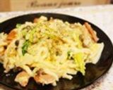 うどんカルボナーラ作り方11写真