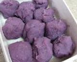 紫芋のミルキー生クリーム大福作り方4写真