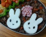 キャラ弁＊簡単ミッフィー弁当＊作り方2写真