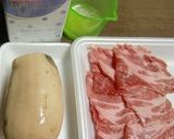塩麹とカルピスで漬け込んだブタ肉と蓮根作り方1写真