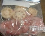 塩麹とカルピスで漬け込んだブタ肉と蓮根作り方3写真