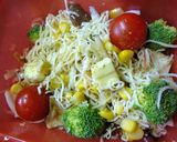 小豆とツナと野菜のカレー風味レンジ蒸し作り方5写真