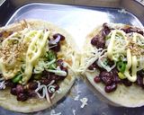 茹で小豆×葱の和風トースト作り方5写真