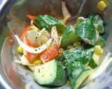 カニカマ×胡瓜のスイチリマヨ和え作り方5写真
