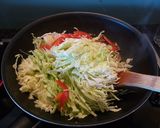 オム蕎麦風☆オムキャベツ作り方1写真